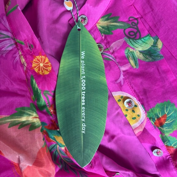 NWT FARM Rio Pink Delicate Fruit Garden Mini Dress, Size L - Picture 8 of 16